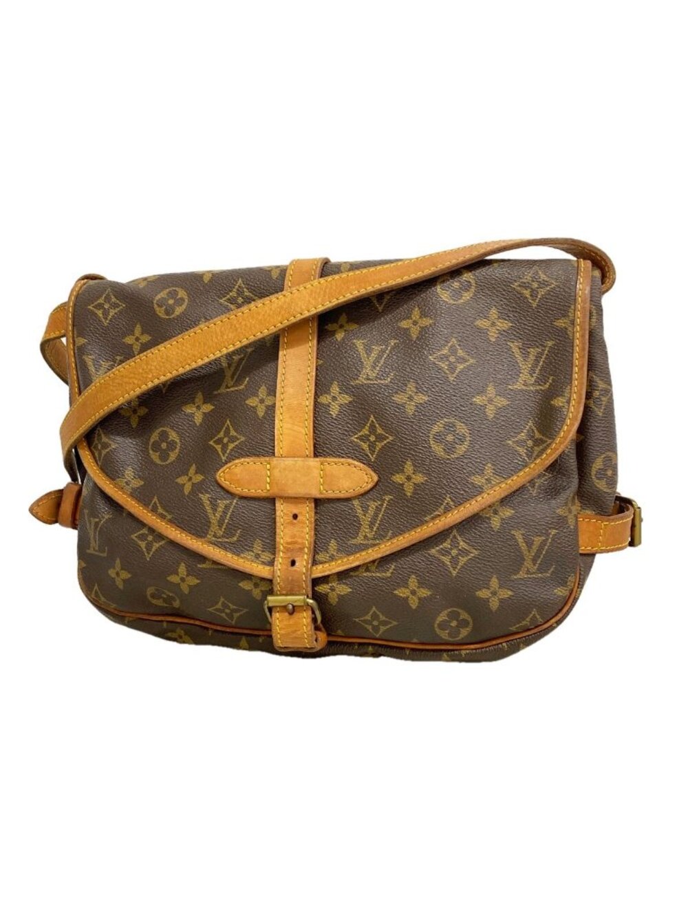 Louis Vuitton Shoulder Bag Monogram Saumur 30 Brown
